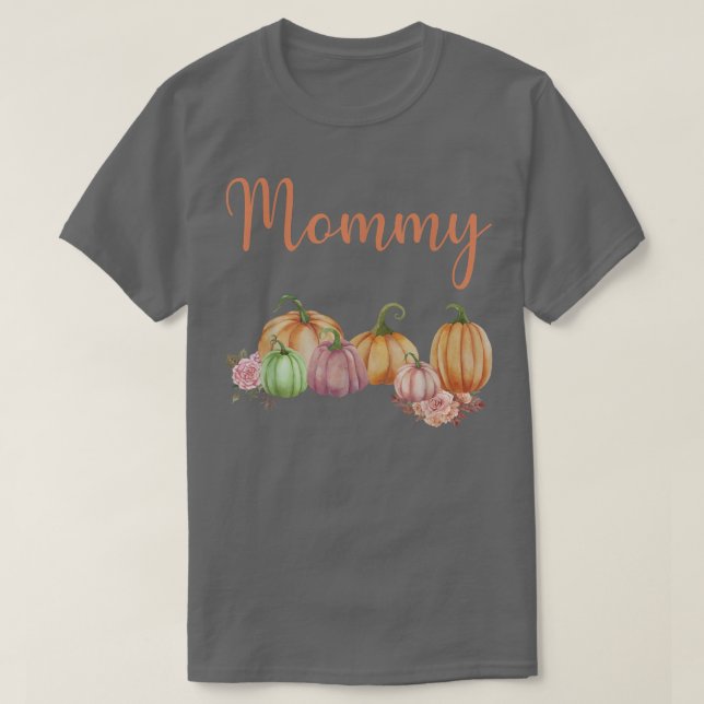 Camiseta Mamá De La Calabaza Pequeña Primera Bomba De Cumpl (Diseño del anverso)