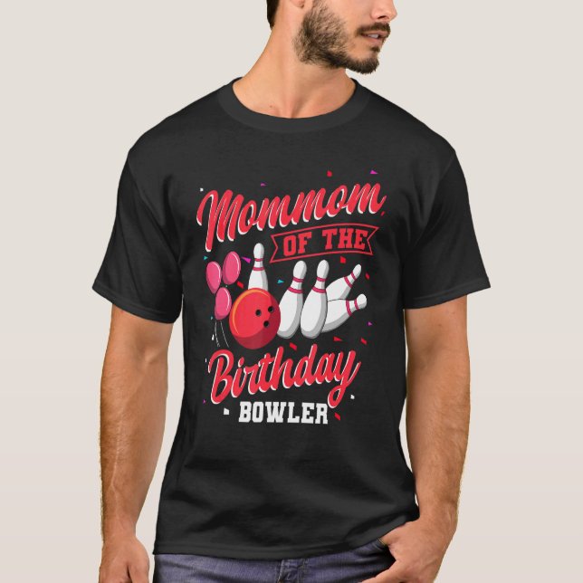 Camiseta Mamá De La Celeb De La Familia De Bolos De Cumplea (Anverso)