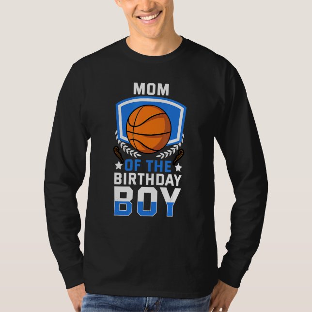 Camiseta Mamá De La Celebración De La Familia De Baloncesto (Anverso)