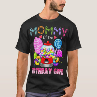 Camiseta Mamá De La Chica De Cumpleaños Candyland Candy Bir