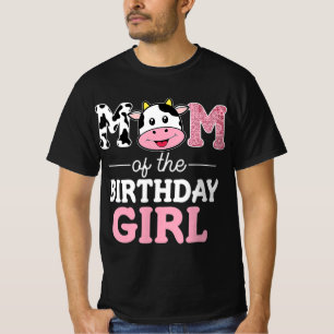 Camiseta Mamá de la Chica de cumpleaños madre de vaca mamá 