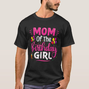Camiseta Mamá De La Chica De Cumpleaños Mamá Y Hija Bday Pa