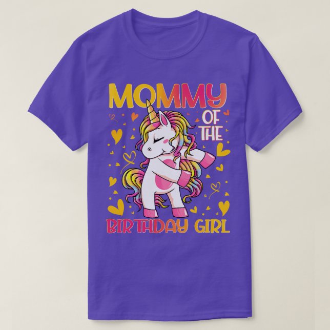 Camiseta Mamá de la Chica de cumpleaños muere mamá de Unico (Diseño del anverso)
