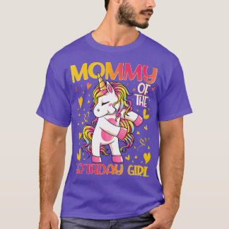 Camiseta Mamá de la Chica de cumpleaños muere mamá de Unico