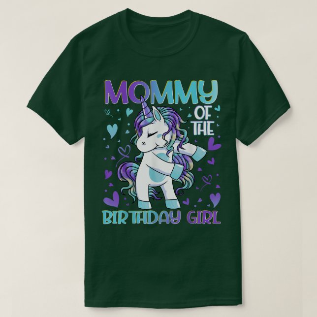 Camiseta Mamá de la Chica de cumpleaños muere mamá de Unico (Diseño del anverso)