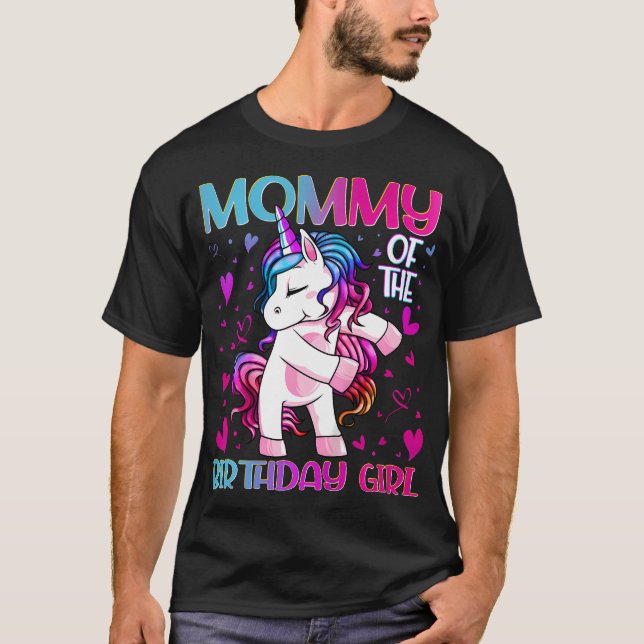 Camiseta Mamá de la Chica de cumpleaños muere mamá de Unico (Anverso)