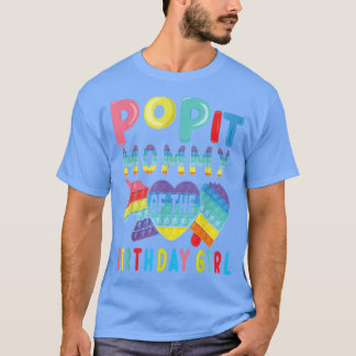 Camiseta mamá de la Chica de cumpleaños pop it unicornio cu