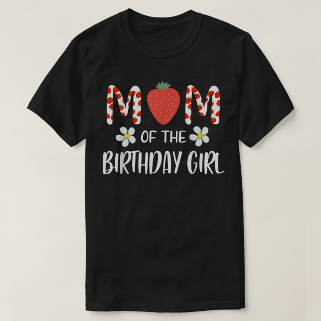 Camiseta Mamá de la Chica de cumpleaños primer cumpleaños B (Diseño del anverso)
