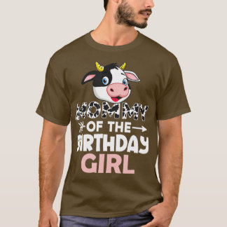 Camiseta Mamá de la Chica de cumpleaños vaca madre de vaca