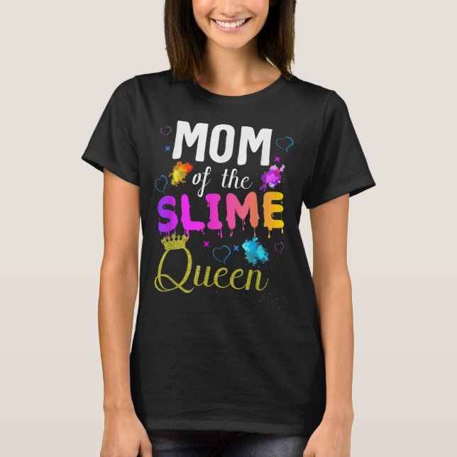 Camiseta mamá de la corona reina de la lima cumpleaños Par  (Anverso)