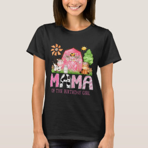Camiseta Mamá de la Cumpleañera 1er Cumpleaños Nk Granja de