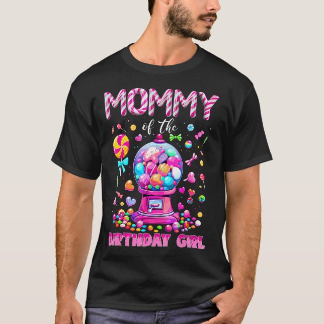 Camiseta Mamá de la Cumpleañera Dulce Cumpleaños de Caramel (Anverso)
