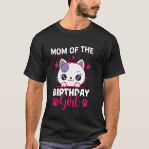 Camiseta Mamá De La Cumpleañera Gata Gatito Familia Combina