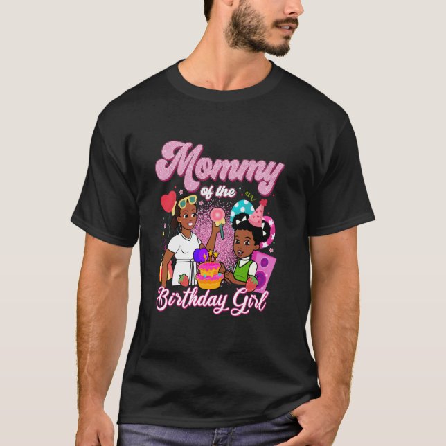 Camiseta Mamá de la cumpleañera Gracie's Corner Cumpleaños (Anverso)