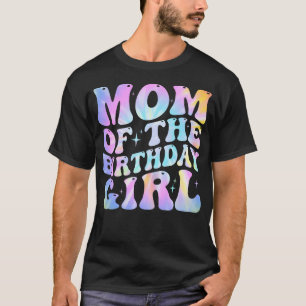 Camiseta Mamá De La Cumpleañera Tie Dye Colorido 1er Cumple