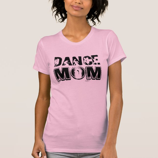 Camiseta Mamá de la danza con la fuente del Grunge y (Anverso)