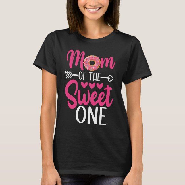 Camiseta Mamá de la dulce un donut rociado (Anverso)