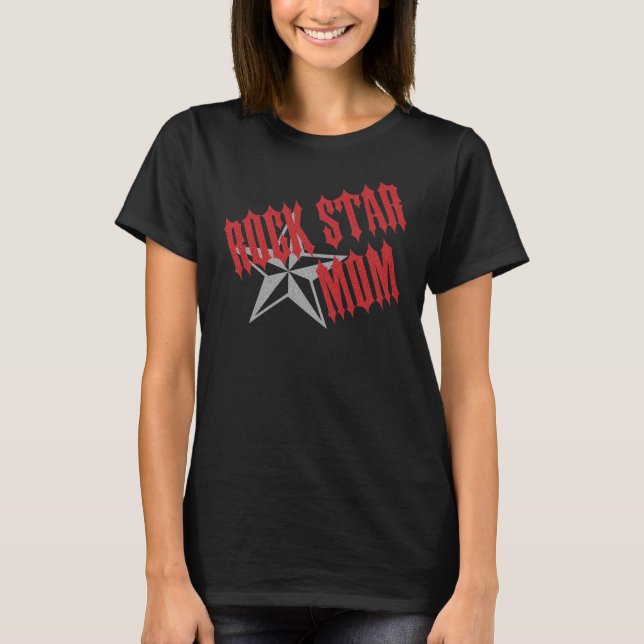 Camiseta Mamá de la estrella del rock (Anverso)