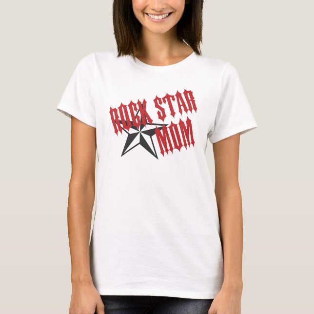 Camiseta Mamá de la estrella del rock (Anverso)