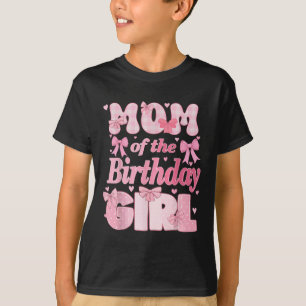 Camiseta Mamá De La Familia Chica De Cumpleaños Coquette Ro