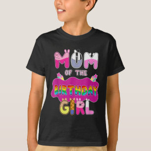 Camiseta Mamá De La Familia Chica De Cumpleaños Fiesta De C