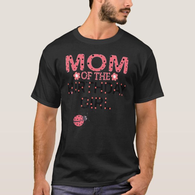 Camiseta Mamá De La Familia Chica De Cumpleaños Pareja Con  (Anverso)