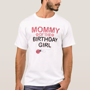 Camiseta Mamá De La Familia De Chicas De Cumpleaños Coincid
