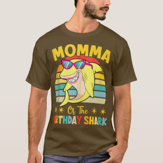 Camiseta Mamá De La Familia De Cumpleaños De Los Tiburones 