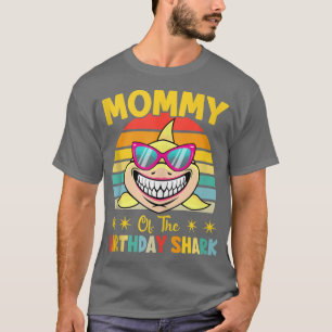 Camiseta Mamá De La Familia De Cumpleaños De Los Tiburones