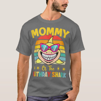 Camiseta Mamá De La Familia De Cumpleaños De Los Tiburones