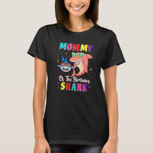 Camiseta Mamá De La Familia De Cumpleaños De Los Tiburones