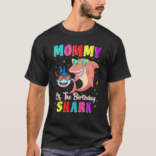 Camiseta Mamá De La Familia De Cumpleaños De Los Tiburones 