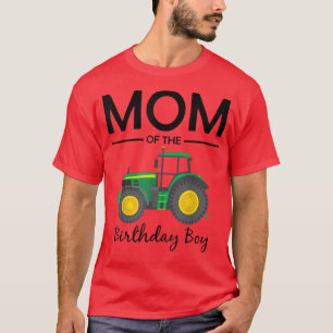 Camiseta Mamá De La Familia De Fiestas De Birthday Boy Trac