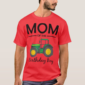 Camiseta Mamá De La Familia De Fiestas De Birthday Boy Trac