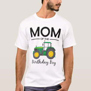 Camiseta Mamá De La Familia De Fiestas De Birthday Boy Trac