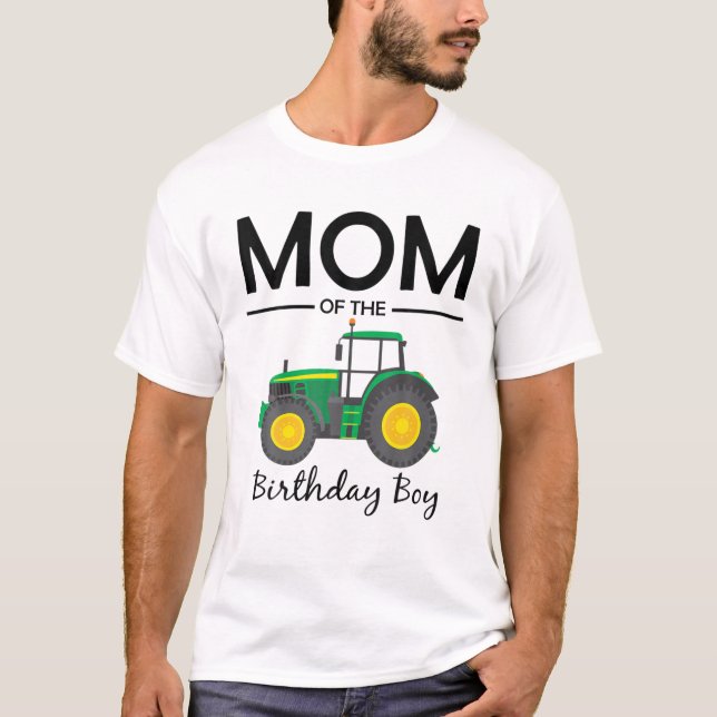 Camiseta Mamá De La Familia De Fiestas De Birthday Boy Trac (Anverso)