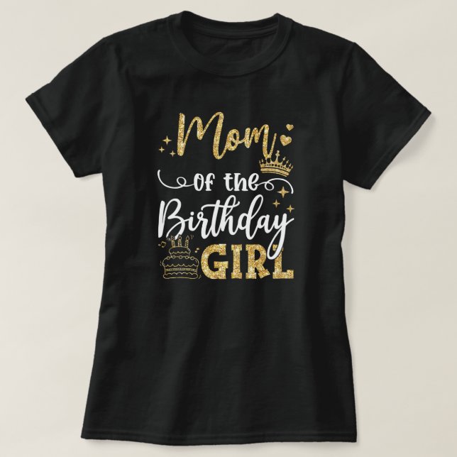 Camiseta Mamá De La Familia De La Fiesta De Cumpleaños Del  (Diseño del anverso)