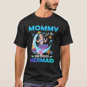 Camiseta Mamá De La Familia De La Sirena De Cumpleaños