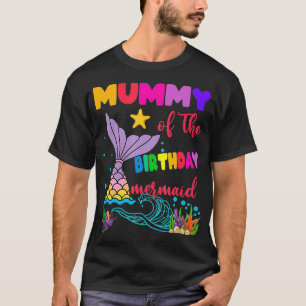 Camiseta Mamá De La Familia De La Sirena De Cumpleaños _1