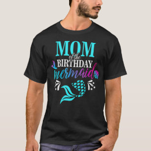 Camiseta Mamá De La Familia De La Sirenita De Cumpleaños 