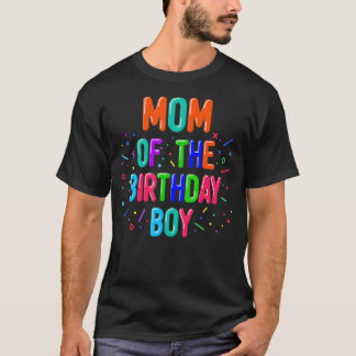 Camiseta Mamá de la familia de los niños de cumpleaños en g