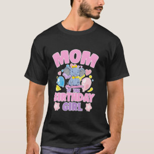 Camiseta Mamá De La Familia Elephant Chica De Cumpleaños