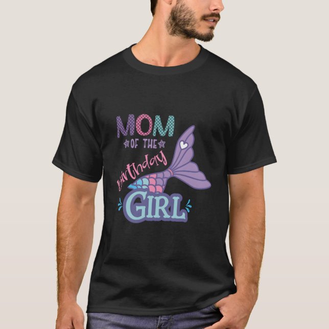 Camiseta Mamá De La Familia Temática De La Sirenita (Anverso)