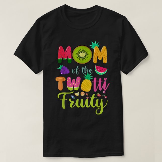Camiseta Mamá de la familia Twotti Frutti 2º cumpleaños Fru (Diseño del anverso)