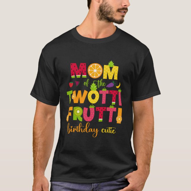 Camiseta Mamá De La Familia Twotti Frutti Cute Segundo Cump (Anverso)
