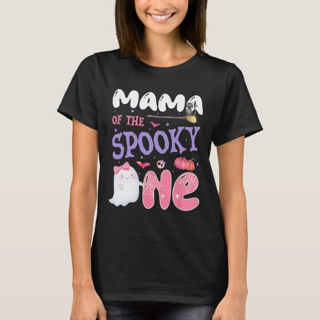 Camiseta Mamá De La Fantasca Primer Cumpleaños Halloween Ro (Anverso)