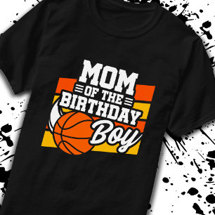 Camiseta Mamá de la Fiesta de Básquetbol Birthday Mamá Madr
