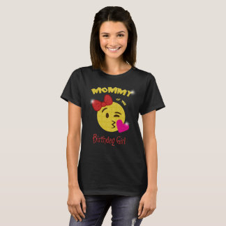 Camiseta Mamá de la fiesta de cumpleaños de la emoji del
