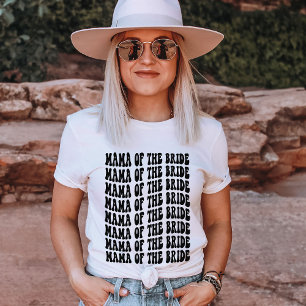Camiseta Mamá de la fiesta de las novias con parejas negras