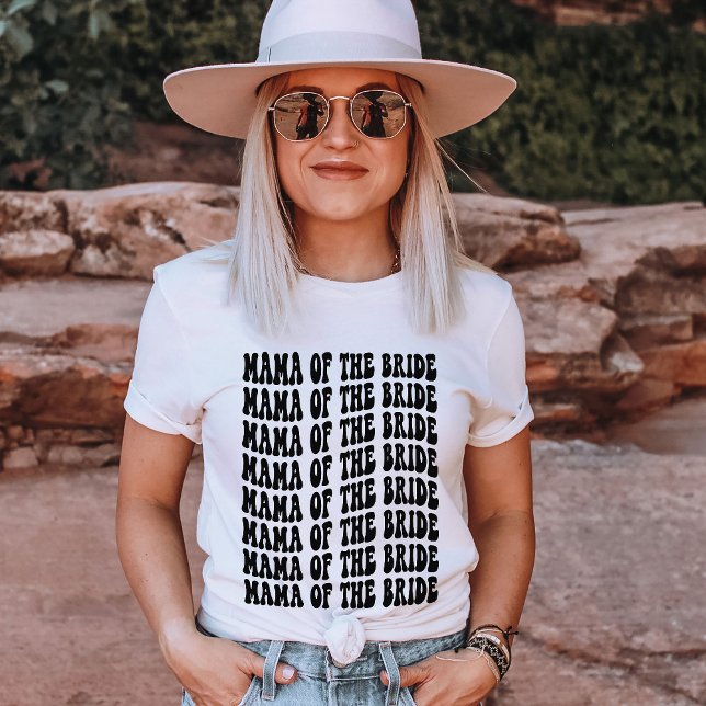 Camiseta Mamá de la fiesta de las novias con parejas negras (Subido por el creador)